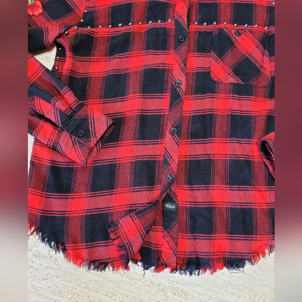 Rails Owen Cherry Patch Button Down - image 6